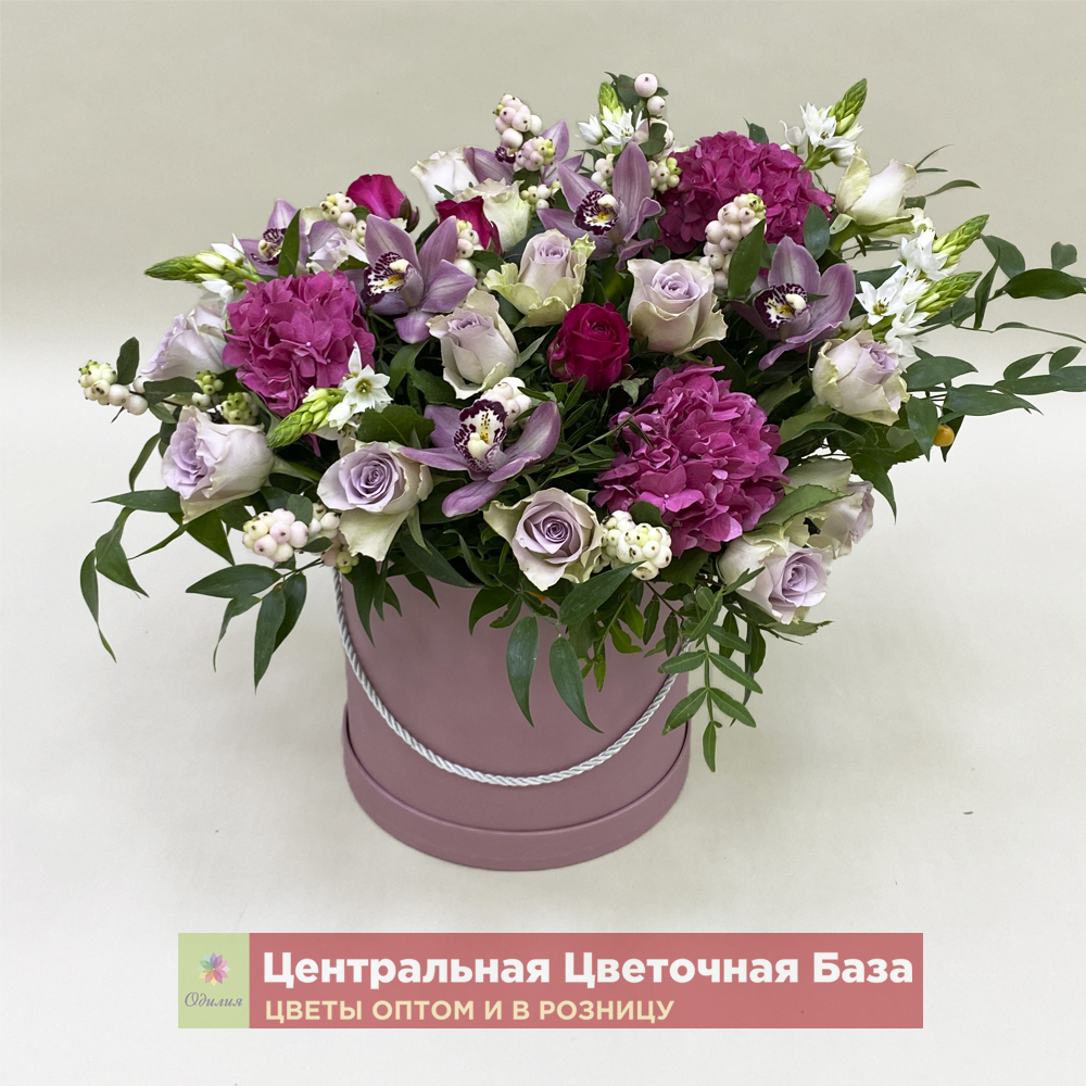 Купить Цветы в коробке Утонченная натура за 1 руб. в в Мытищах и МО! Доставка круглосуточно