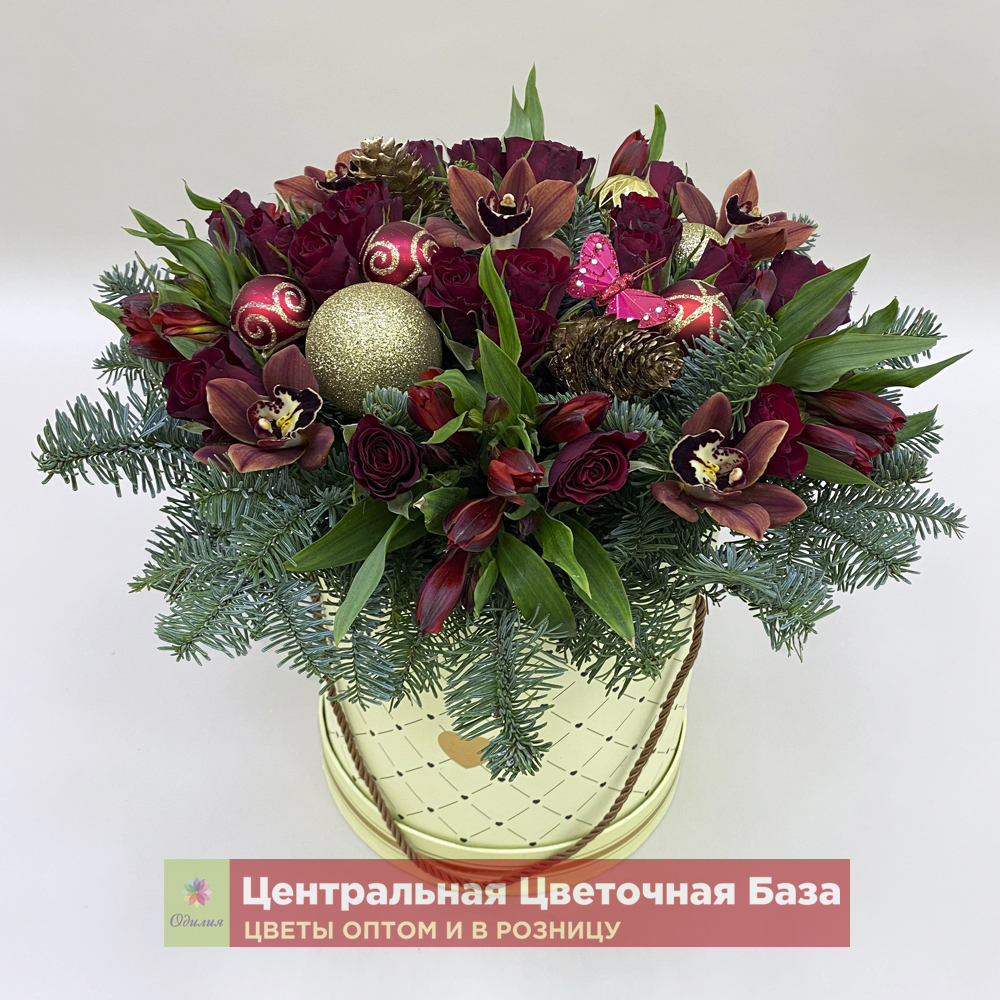 Купить Цветочная композиция Зимние каникулы за 1 руб. в в Мытищах и МО! Доставка круглосуточно