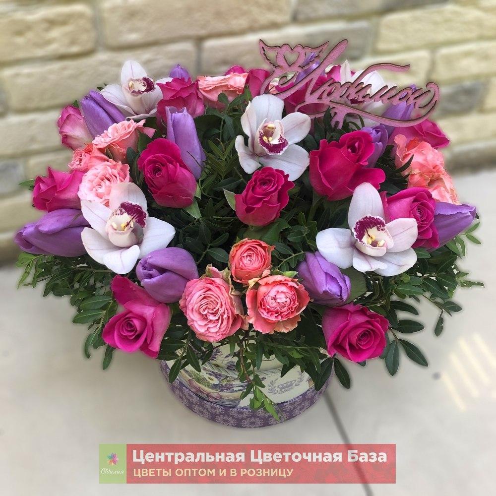 Купить Цветы в коробке Флирт за 1 руб. в в Мытищах и МО! Доставка круглосуточно