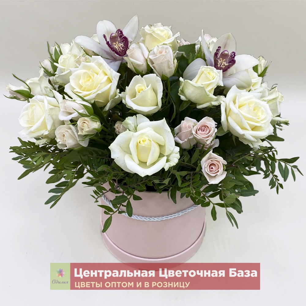 Купить Цветы в коробке Взмах крыла за 1 руб. в в Мытищах и МО! Доставка круглосуточно
