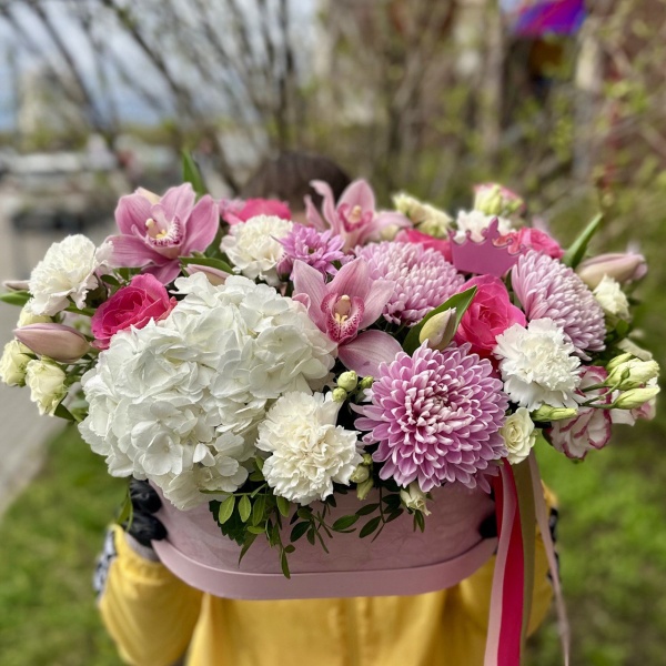 Цветы в коробке Апрель