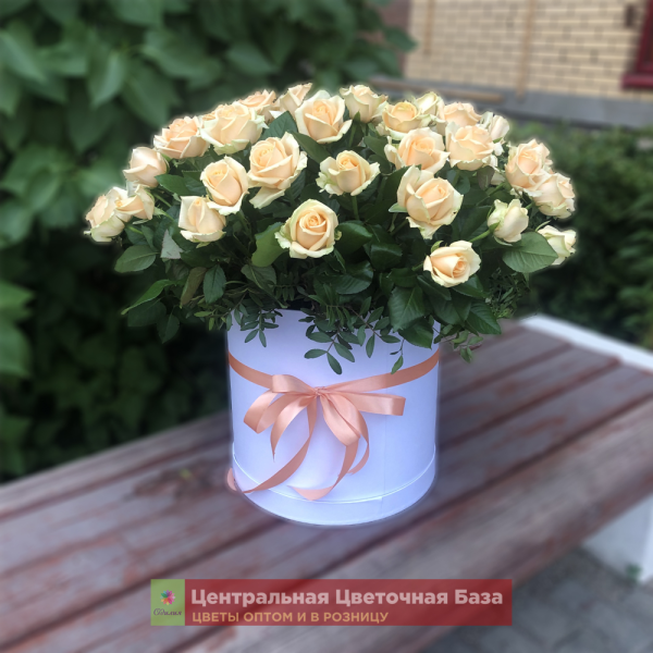 51 Роза в шляпной коробке 50 см