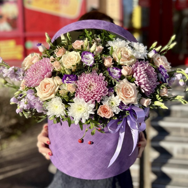 Цветы в коробке Фокус