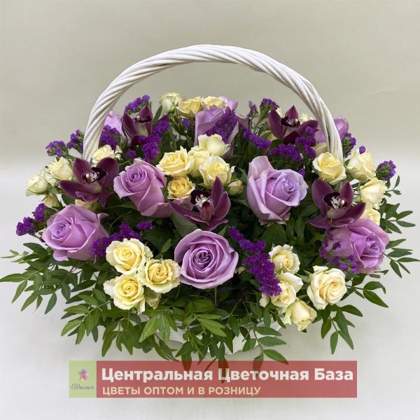 Цветы в корзине Благодарное сердце