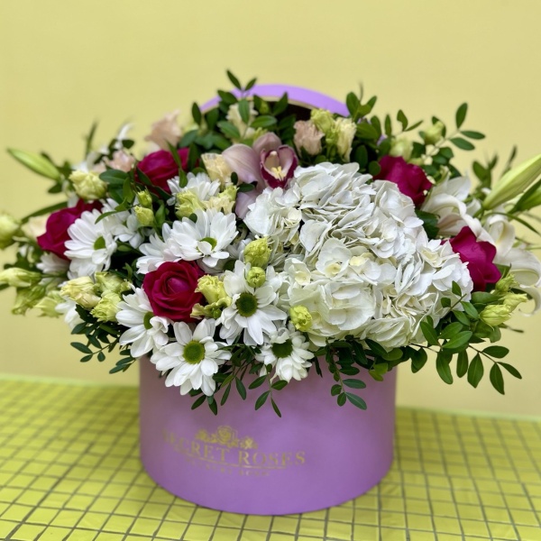 Цветы в коробке Ласковое слово