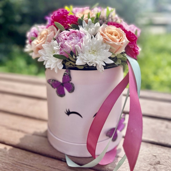 Цветы в коробке Эскиз