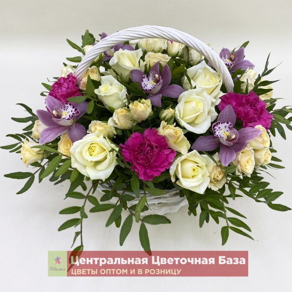 Цветочная корзина Робкая нежность