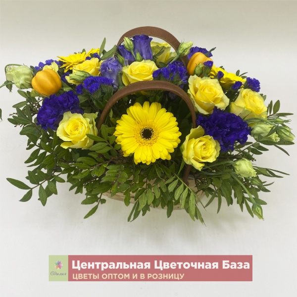 Цветочная корзина Осенний вечер